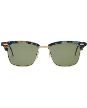 Thom Browne Eyewear Square Frame Sunglasses - Multicolour