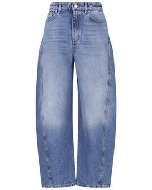 Givenchy Cocoon Wide-Leg Jeans - Blue