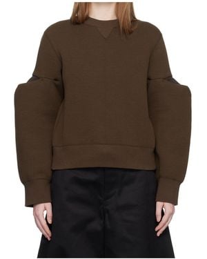 Sacai Sponge Sweat Pullover - Brown