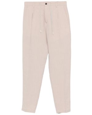 Eleventy Casual Trousers With Belt Loops - White