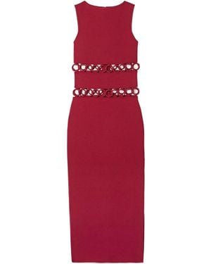 Cult Gaia Round-Neck Dress - Red