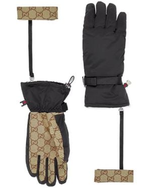 Gucci Buckle Detailed Gloves - Black