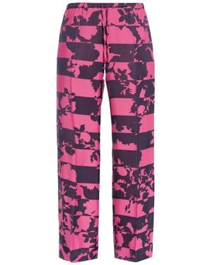 Dries Van Noten All Over Print Trousers - Red