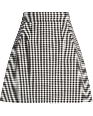 Dolce & Gabbana Houndstooth Aline Skirt - Black