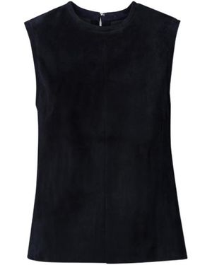 Stouls Suede Tank Top - Black
