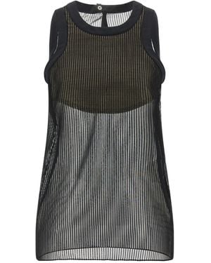 Sacai Crewneck Sleeveless Tank Top - Black