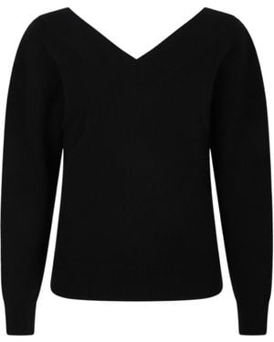 Tom Ford Long Sleeve V-Neck Sweater - Black