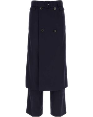 Dries Van Noten Stitched Casual Trousers - Blue