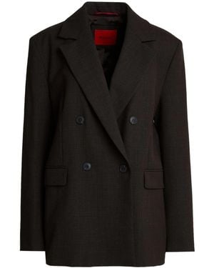 MAX&Co. Double-Breasted Blazer - Black
