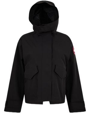 Canada Goose Logo Rain Jacket - Black