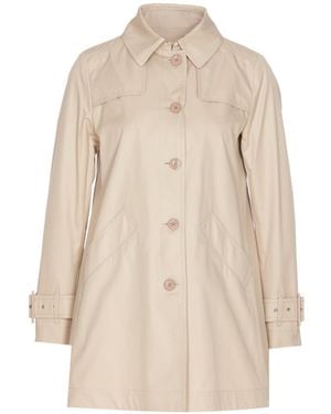 Herno Long Sleeved Buttoned Trench Coat - Natural