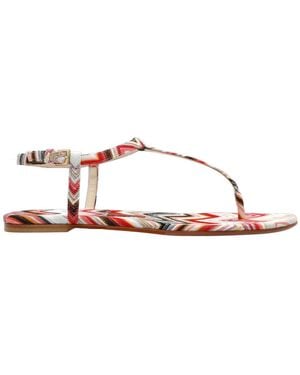 Missoni Zigzag Sandals - Brown