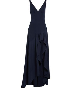 Stella McCartney Ruffled V-Neck Dress - Blue
