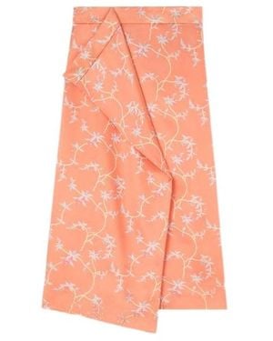 KENZO Jungle Flower' Midi Skirt - Pink