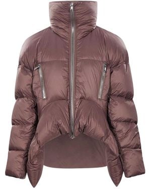 Rick Owens Quilted High-Neck Jacket - Brown