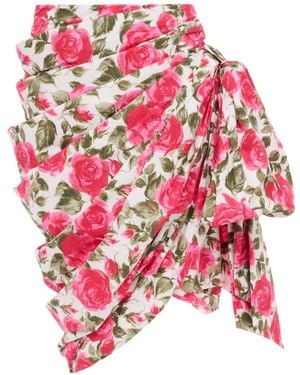 Chloé Chloé Floral Print Asymmetric Skirt - Pink