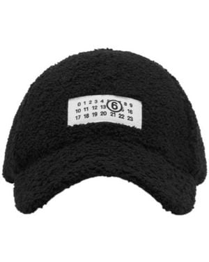 MM6 by Maison Margiela Logo-Patch Baseball Cap - Black