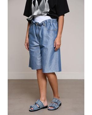 DARKPARK Stretch Waistband Short Trousers - Blue
