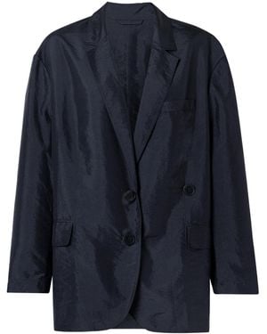 Tibi Oversized Shell Blazer - Blue
