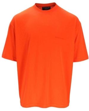 Balenciaga Short-Sleeved T-Shirt - Orange