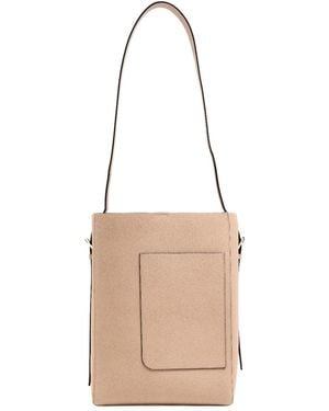 Valextra Medium Bucket Bag - White