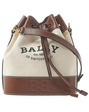 Bally Logo Shoulder Bag - Brown