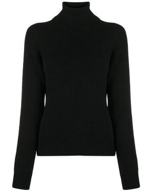 Saint Laurent Turtleneck Long-Sleeved Jumper - Black