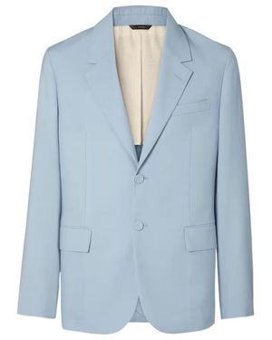 Fendi Button-Fastening Blazer - Blue