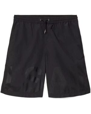 AllSaints Largeletter Drawstring Swim Shorts - Black