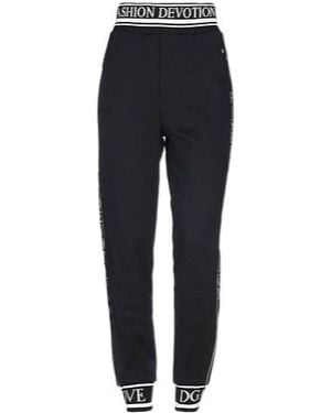 Dolce & Gabbana Elastic Waistband Sweatpants - Blue