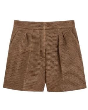 Max Mara Technical Mesh Shorts - Brown