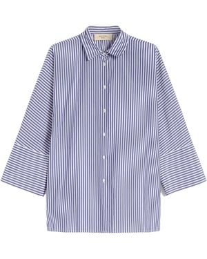 Weekend by Maxmara Striped Collared Shirt - Purple