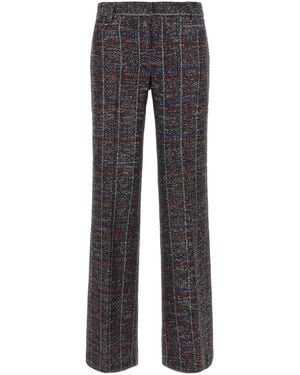 Missoni Sequin Embellished Tartan Pants - Gray