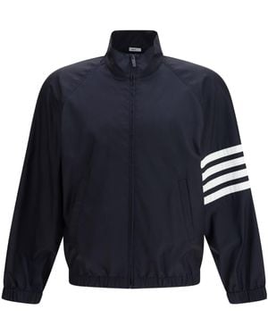 Thom Browne 4-Bar Stripe Zipped Jacket - Blue