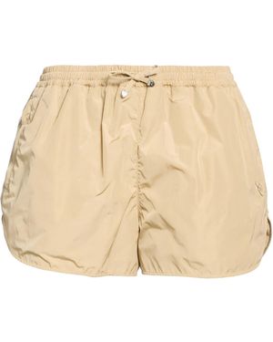 Burberry Solid Color Shorts - Natural