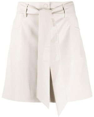 Nanushka A-Shaped Mini Skirt - White