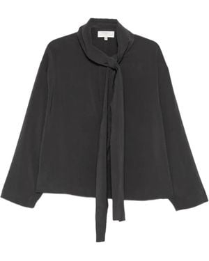 Studio Nicholson Coltsnw Tie-Neck Top - Black