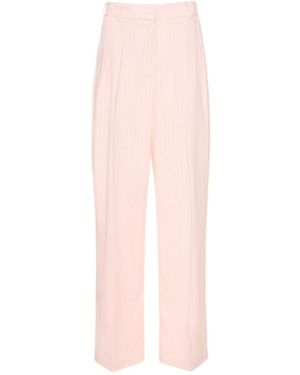 Frankie Shop Tansy Pleated Fluid Pants - Pink
