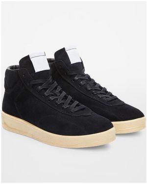 スニーカー JIL SANDER Leather high-top sneakers High-top leather sneakers in black - Jil Sander | Mytheresa