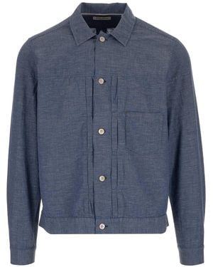 Al Duca d'Aosta Long-Sleeved Casual Shirt - Blue