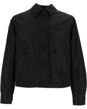 Aspesi Button-Up Patch-Pocket Jacket - Black