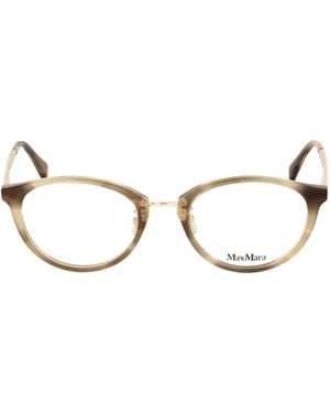 Max Mara Round Frame Glasses - Metallic