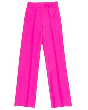 Valentino High-Waisted Trousers - Pink