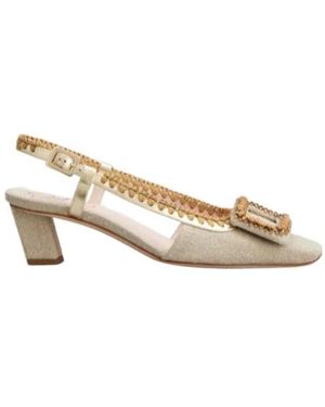 Roger Vivier Belle Vivier Slingback Pumps - Natural