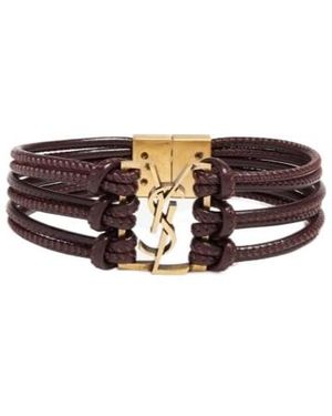 Saint Laurent Babylone Cord Bracelet - White
