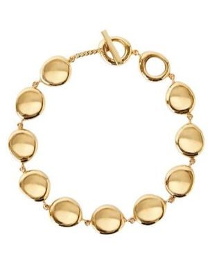 JOSEPH Bean Gilded Disc Necklace - Metallic
