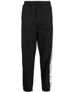 Helmut Lang Metallic-Detail Track Pants - Black