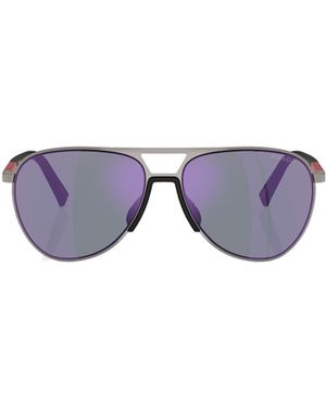 Prada Linea Rossa Prada Eyewear Aviator Sunglasses - Purple