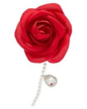 Magda Butrym Single Teardrop Earring - Red
