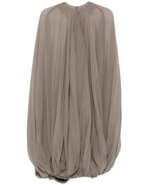 Rick Owens Luxor Layered Cape Jacket - Brown